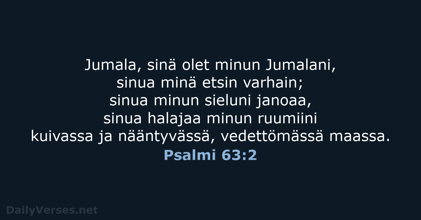 Psalmi 63:2 - KR38