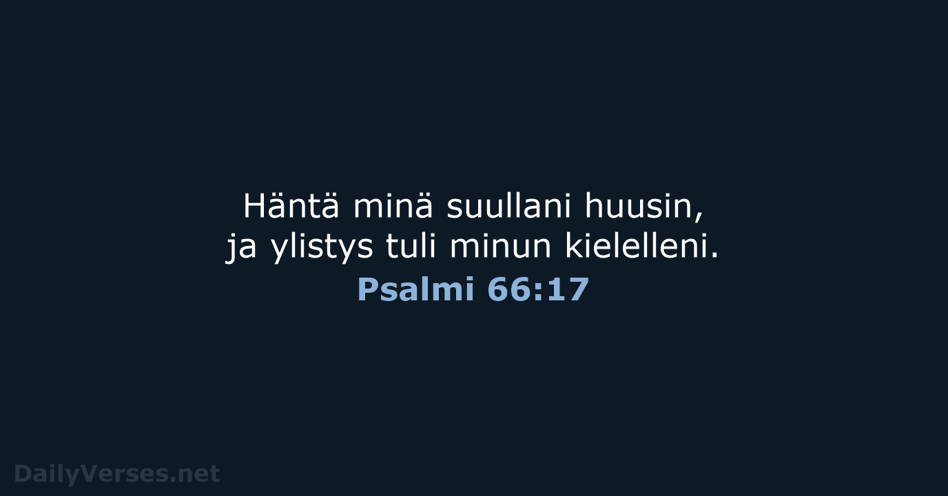 Psalmi 66:17 - KR38