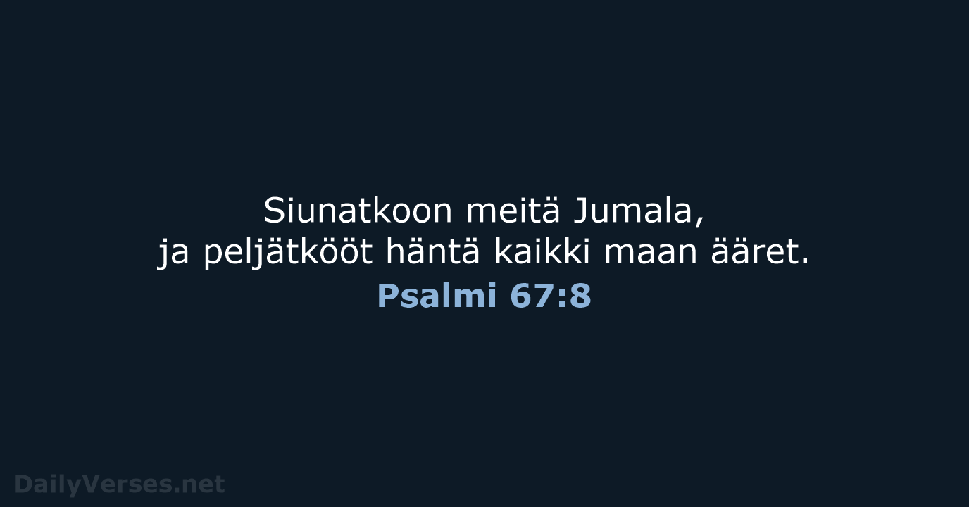 Psalmi 67:8 - KR38