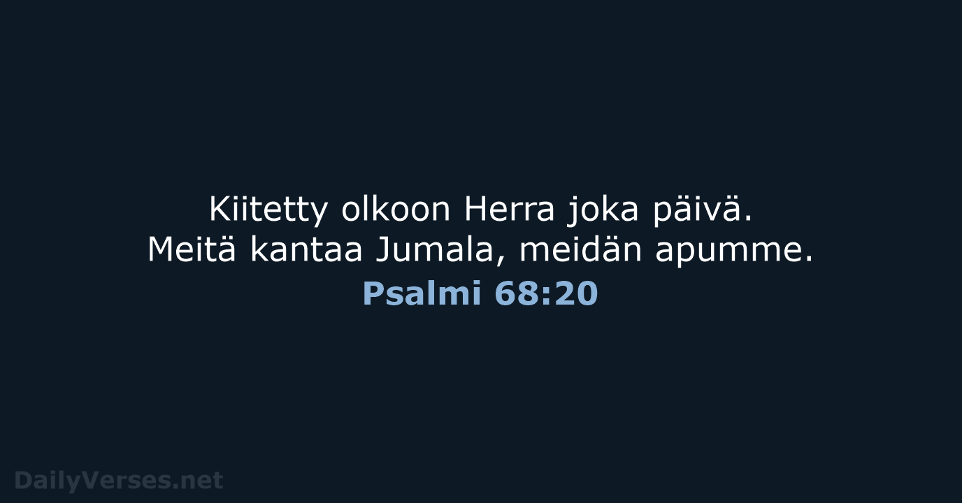 Psalmi 68:20 - KR38