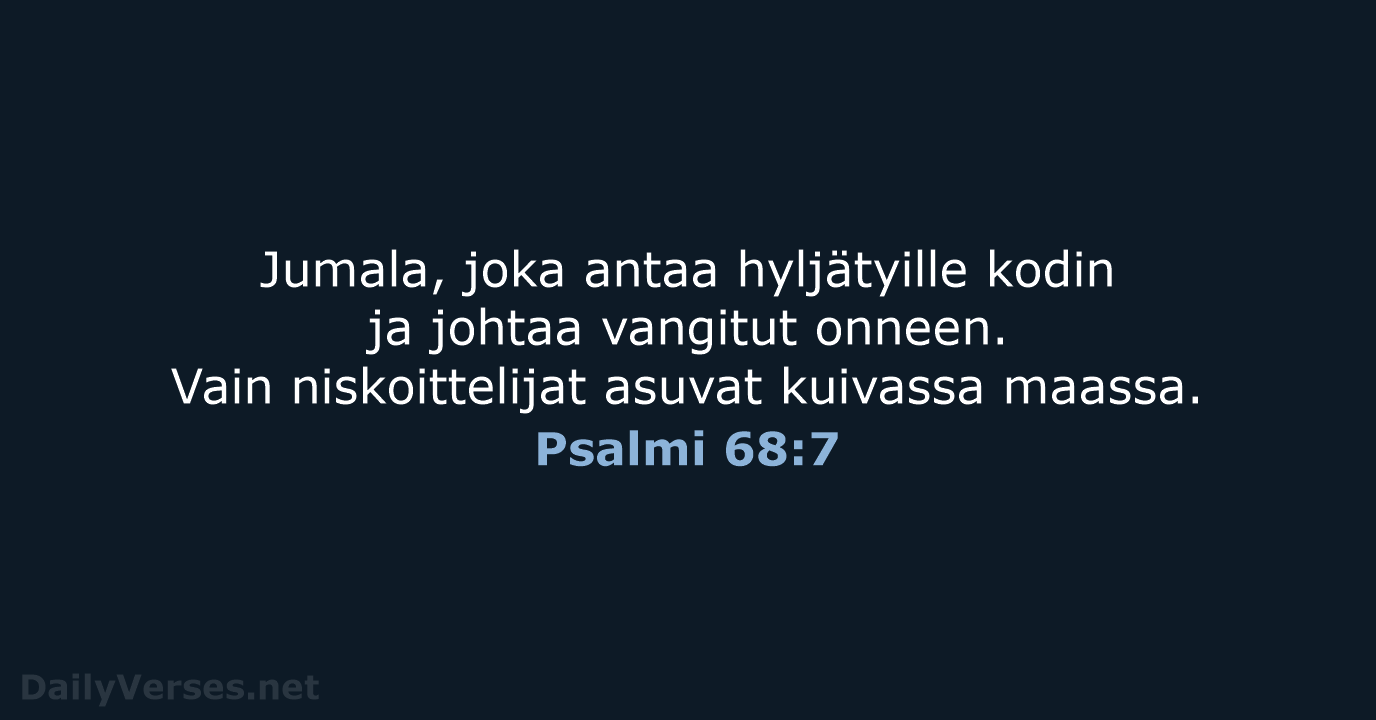 Psalmi 68:7 - KR38