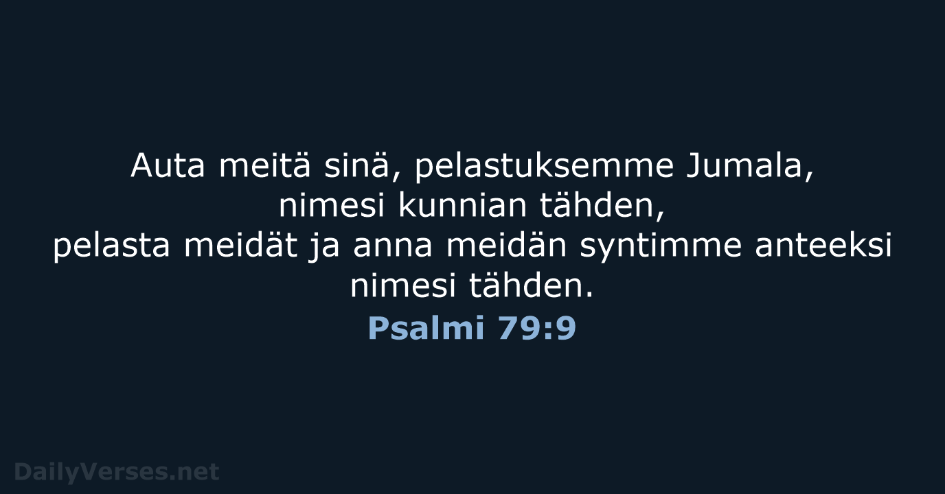 Psalmi 79:9 - KR38