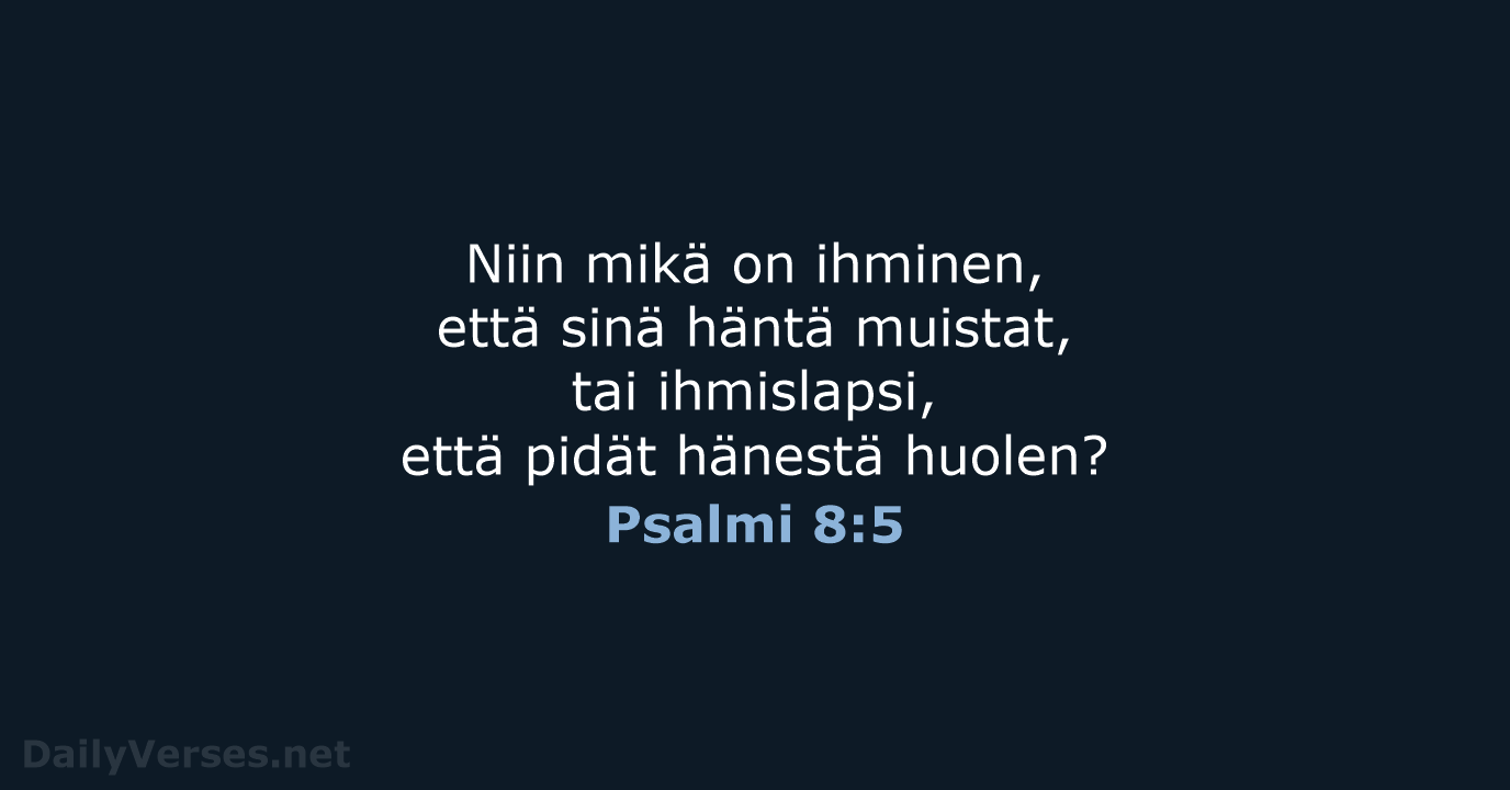 Psalmi 8:5 - KR38