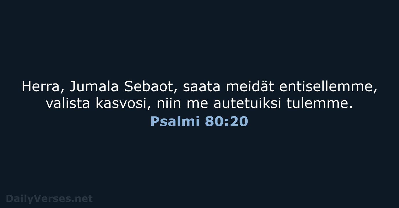 Psalmi 80:20 - KR38