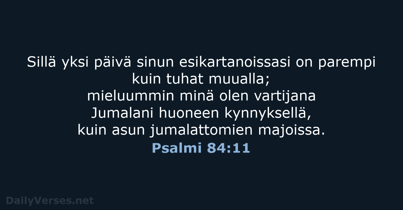 Psalmi 84:11 - KR38