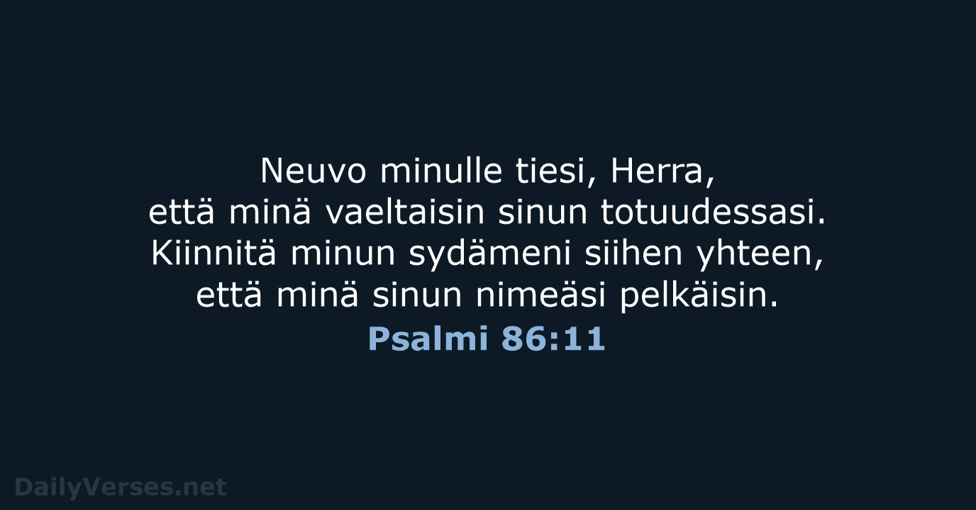 Psalmi 86:11 - KR38