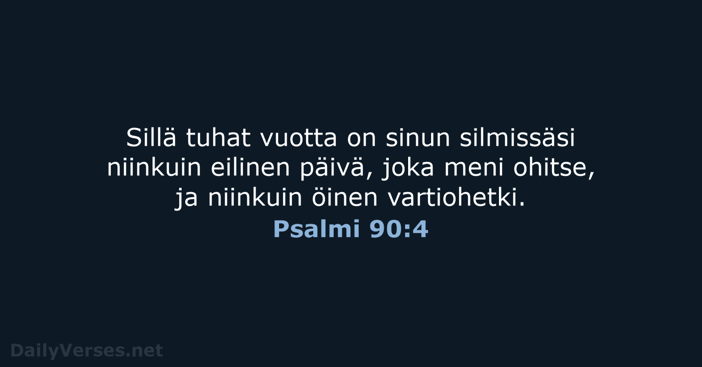 Psalmi 90:4 - KR38