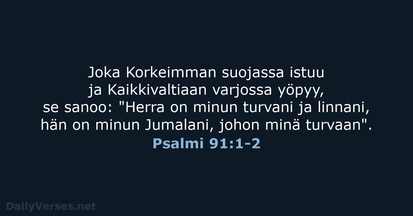 Psalmi 91:1-2 - KR38