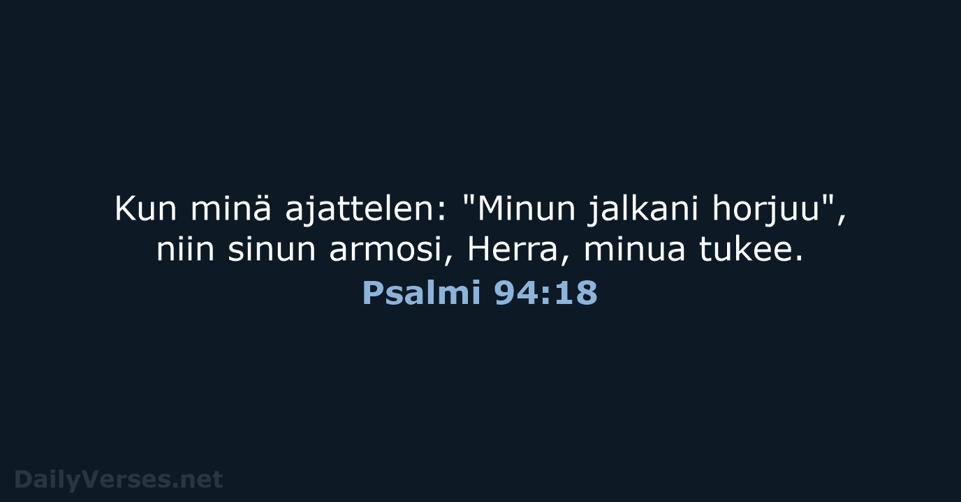 Psalmi 94:18 - KR38