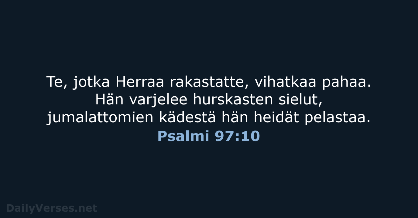 Psalmi 97:10 - KR38