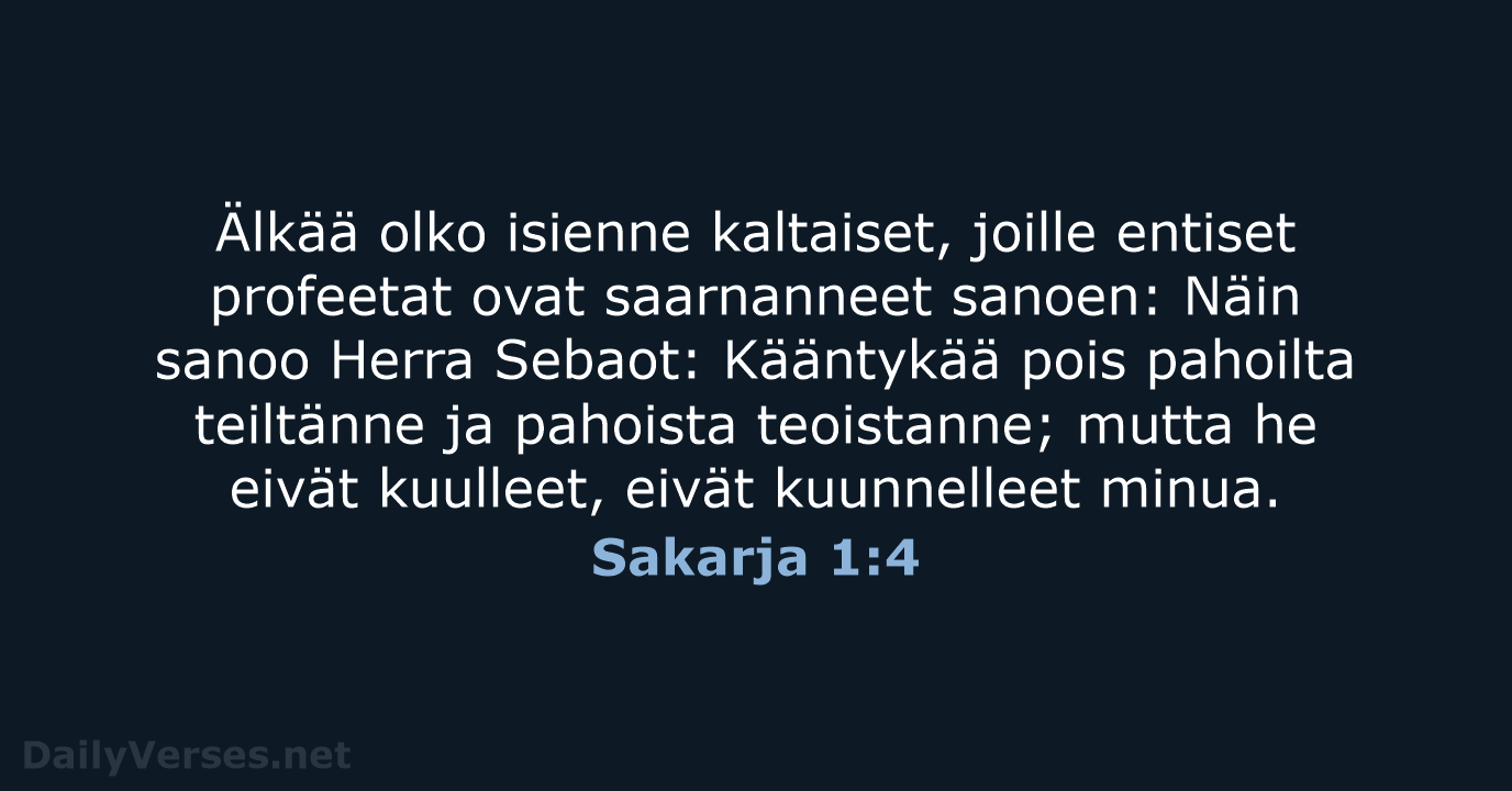 Sakarja 1:4 - KR38