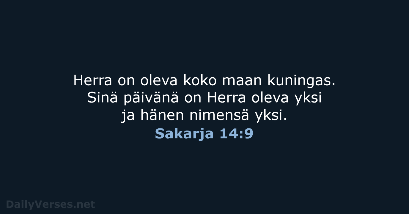 Sakarja 14:9 - KR38