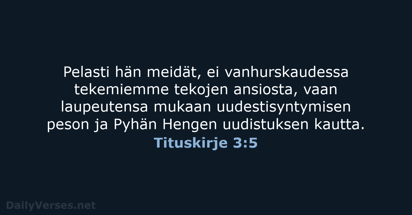 Tituskirje 3:5 - KR38