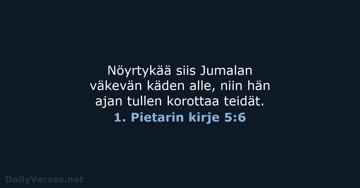 1. Pietarin kirje 5:6 - KR92