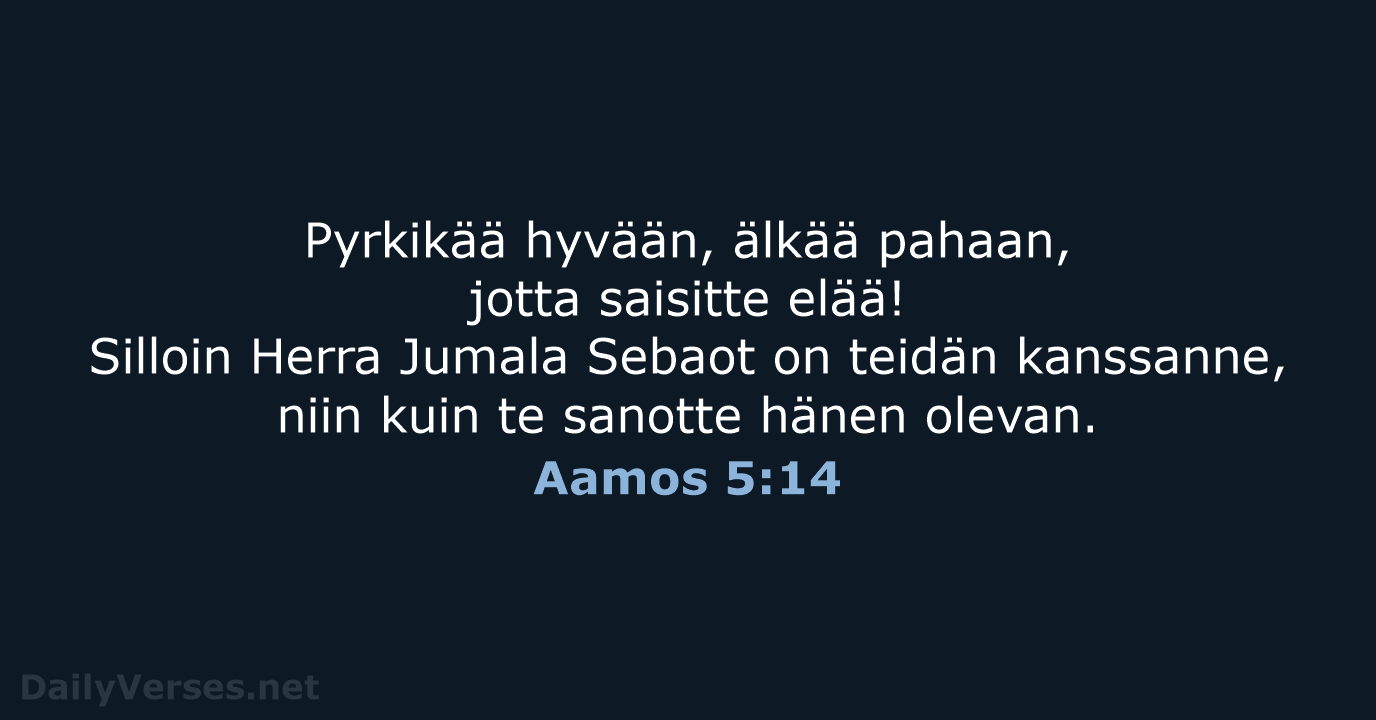 Aamos 5:14 - KR92