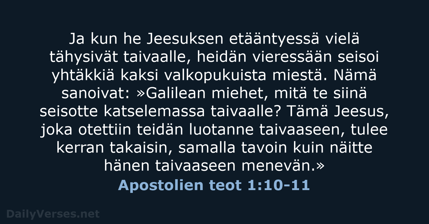 Apostolien teot 1:10-11 - KR92