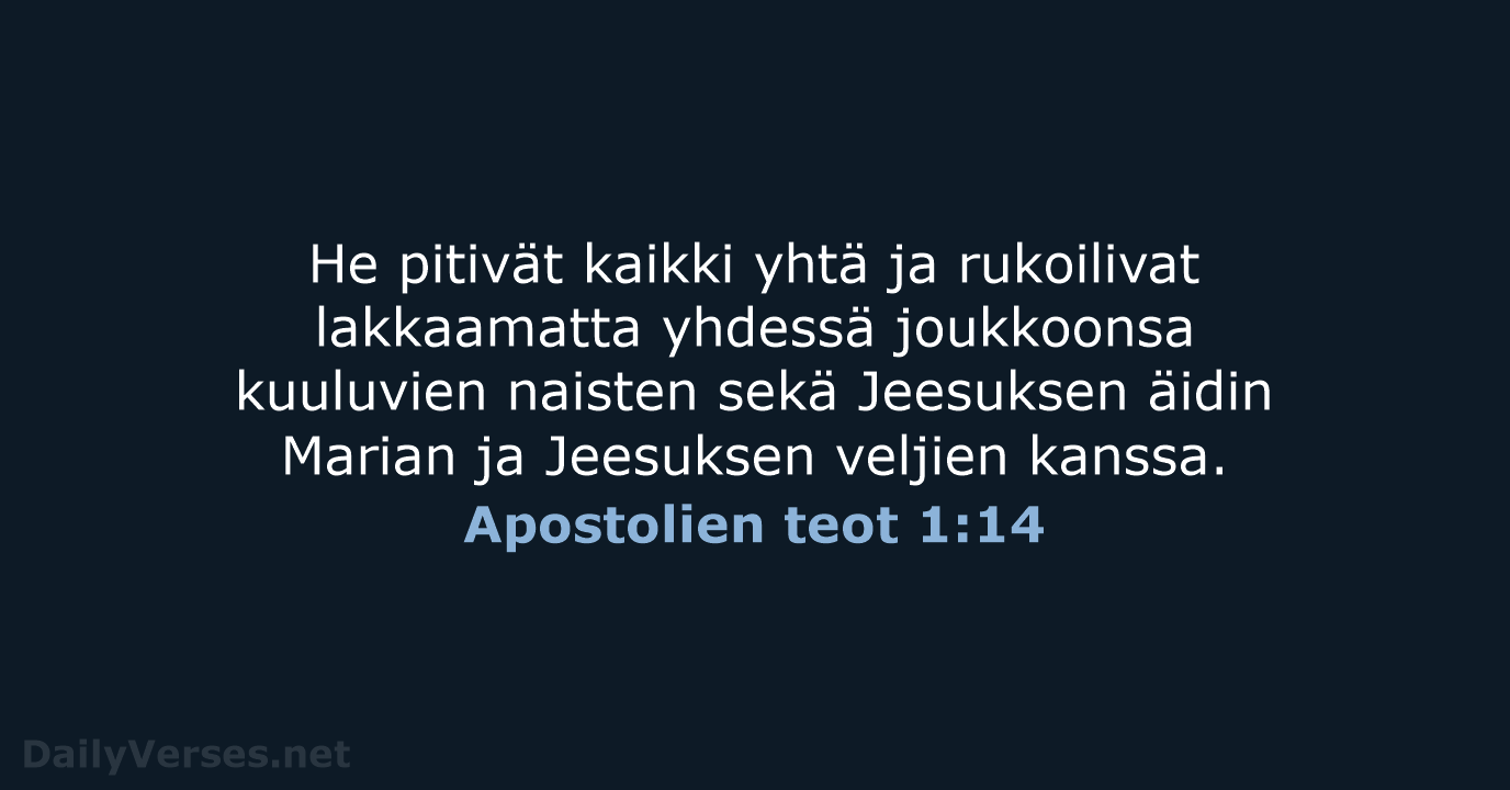 Apostolien teot 1:14 - KR92