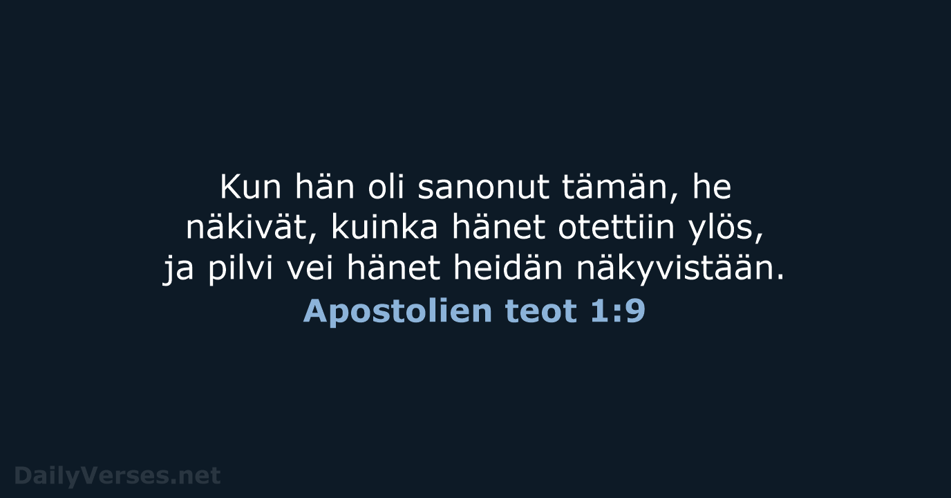 Apostolien teot 1:9 - KR92