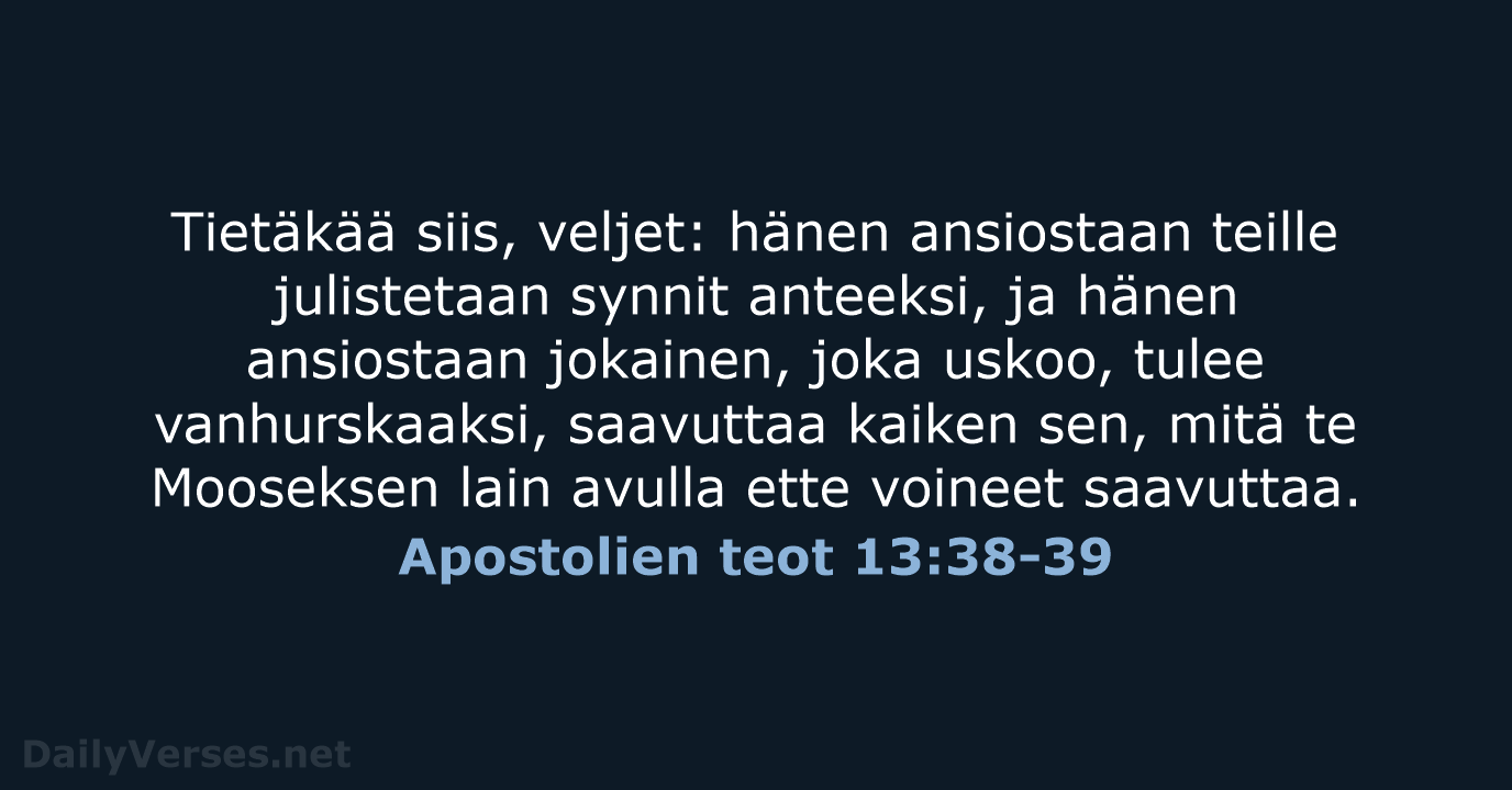 Apostolien teot 13:38-39 - KR92
