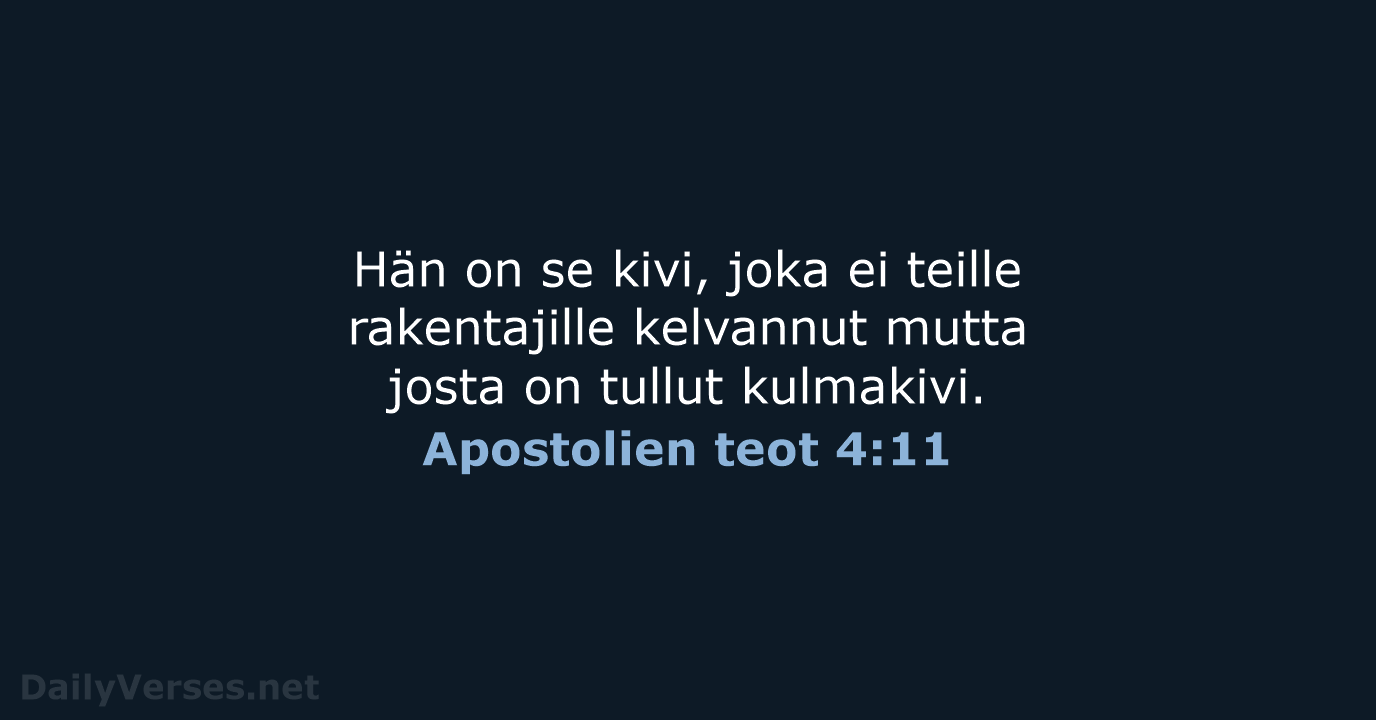 Apostolien teot 4:11 - KR92