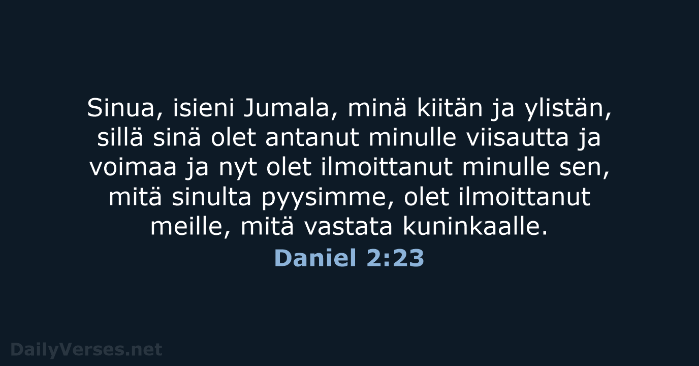 Daniel 2:23 - KR92