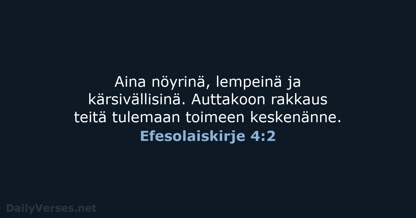Efesolaiskirje 4:2 - KR92