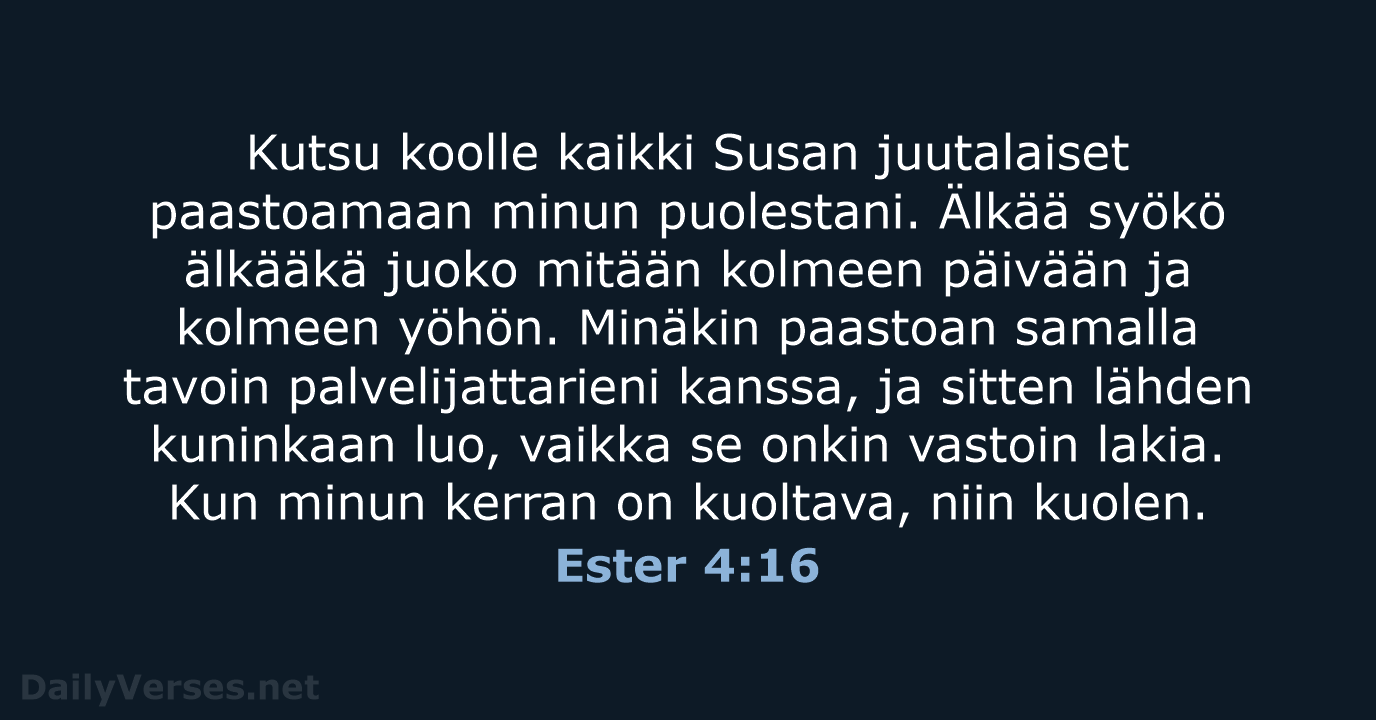 Ester 4:16 - KR92