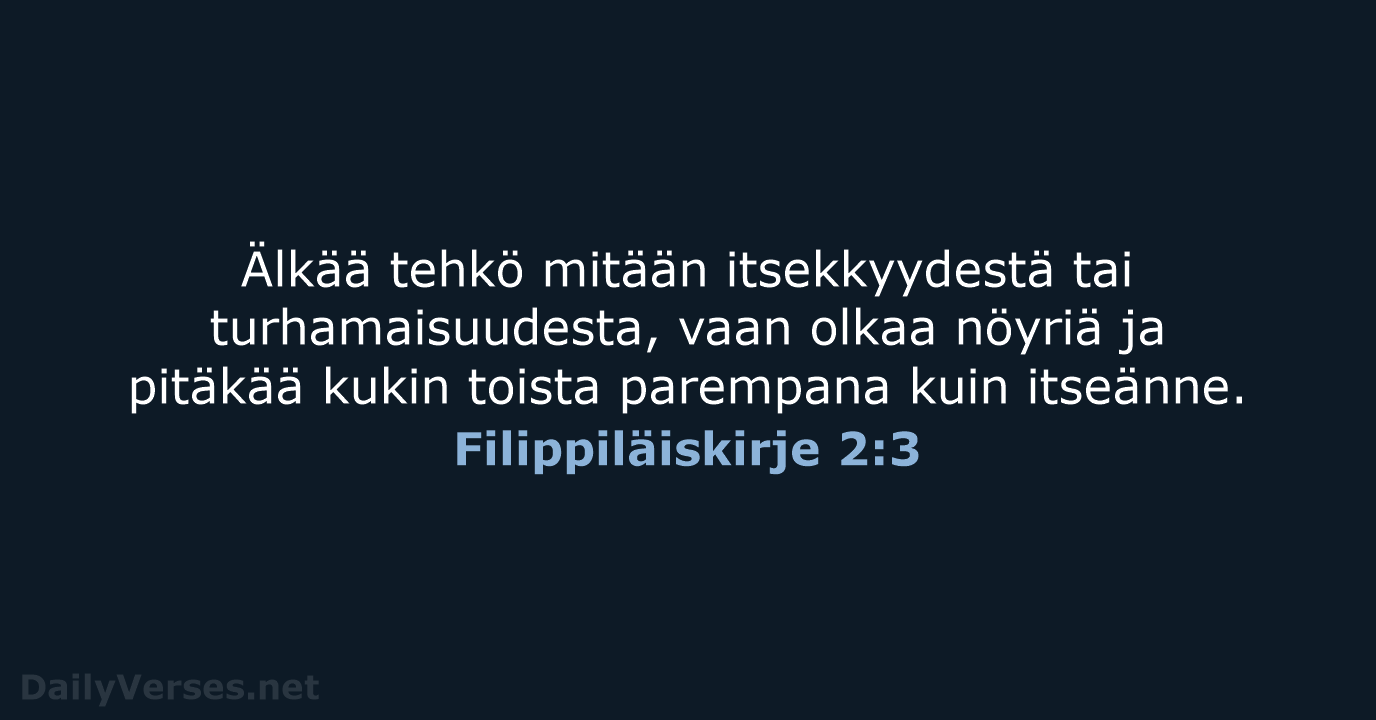 Filippiläiskirje 2:3 - KR92