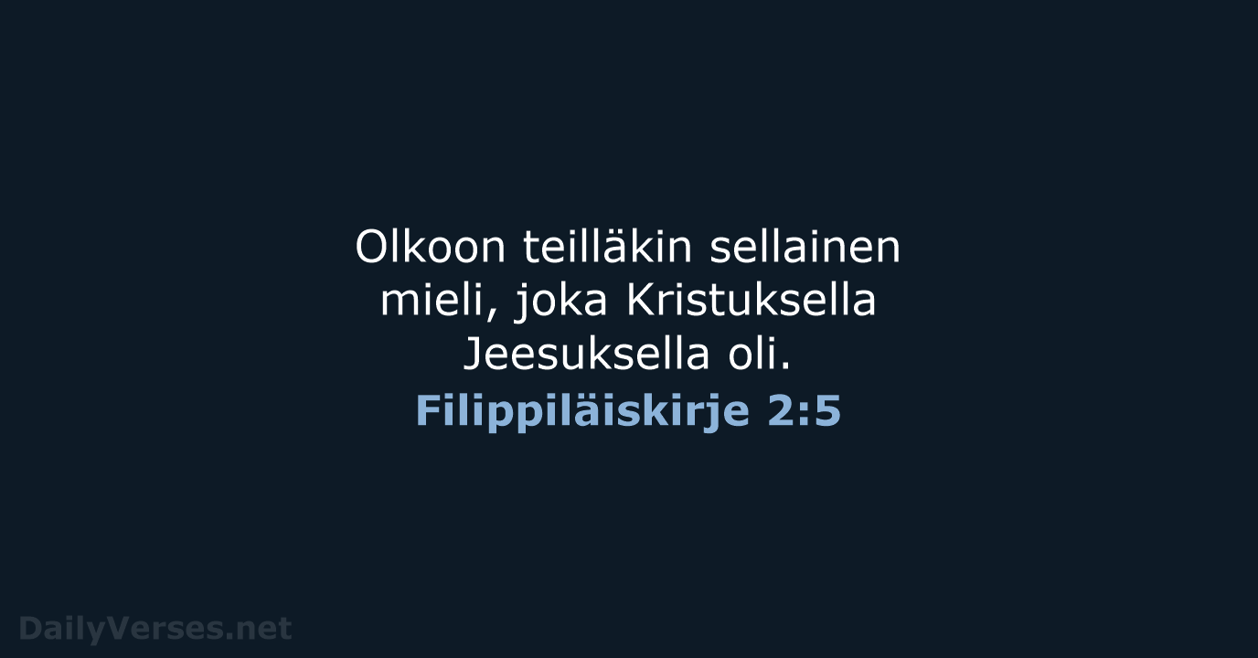 Filippiläiskirje 2:5 - KR92