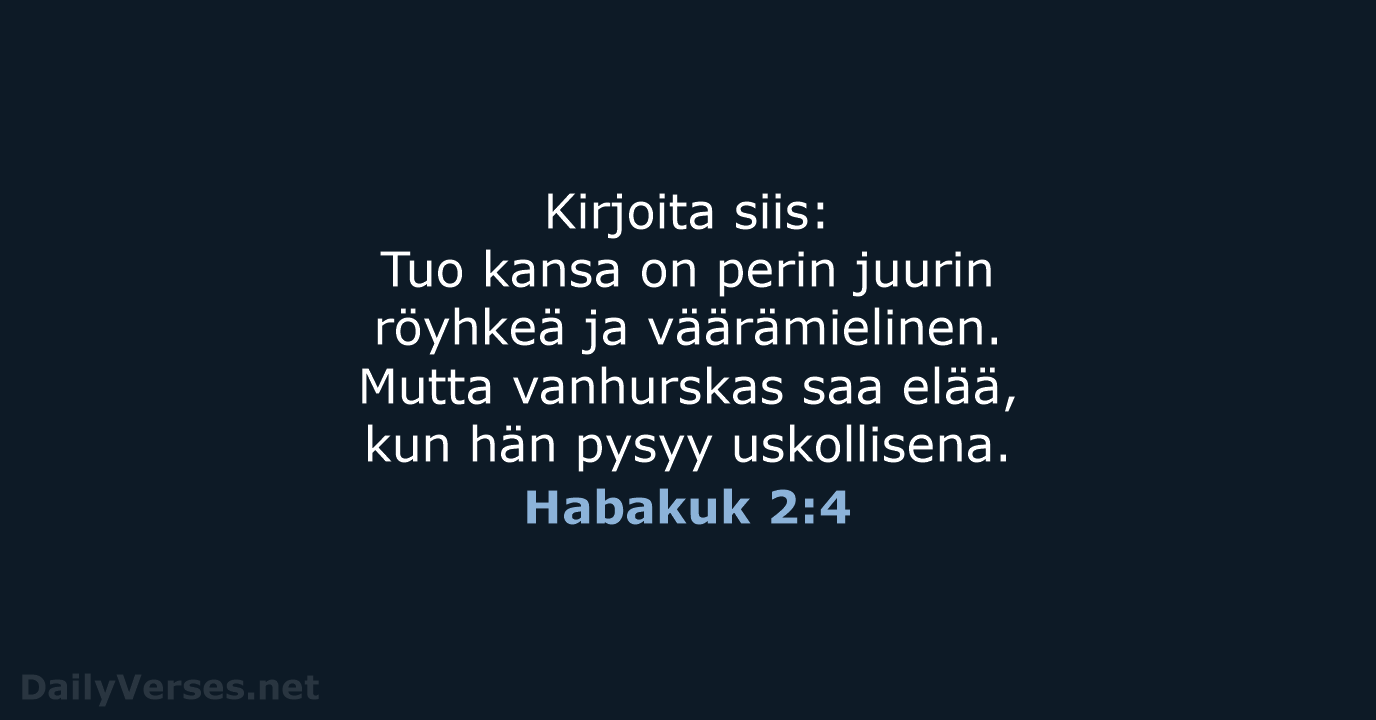 Habakuk 2:4 - KR92