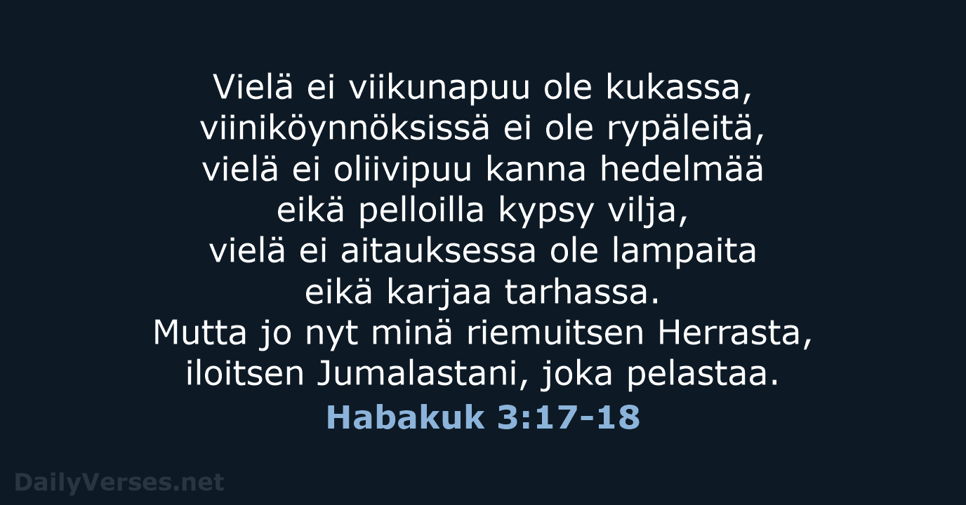 Habakuk 3:17-18 - KR92