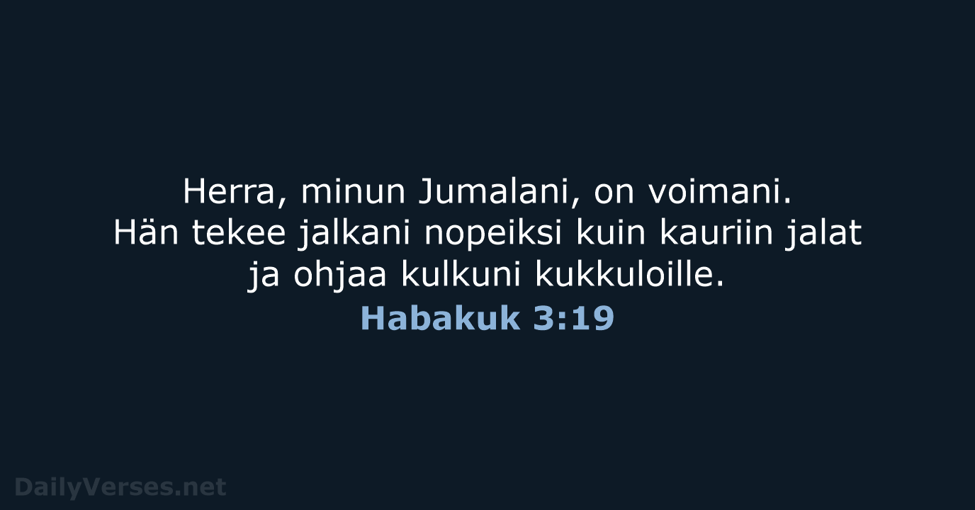 Habakuk 3:19 - KR92