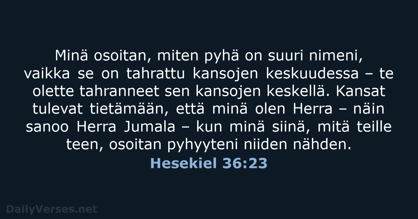 Hesekiel 36:23 - KR92