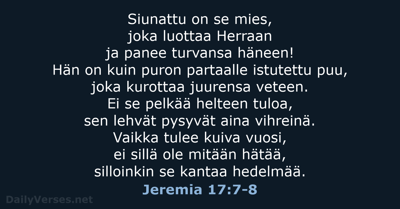 Jeremia 17:7-8 - KR92