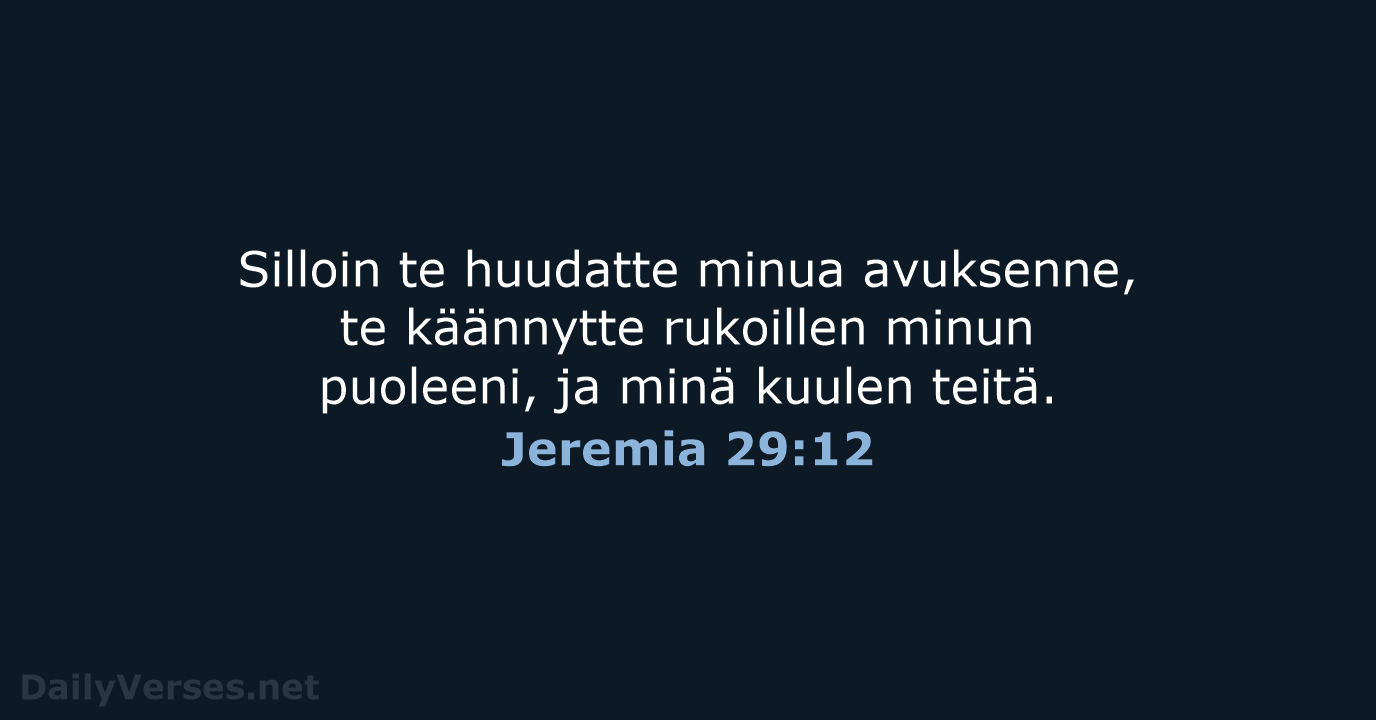 Jeremia 29:12 - KR92