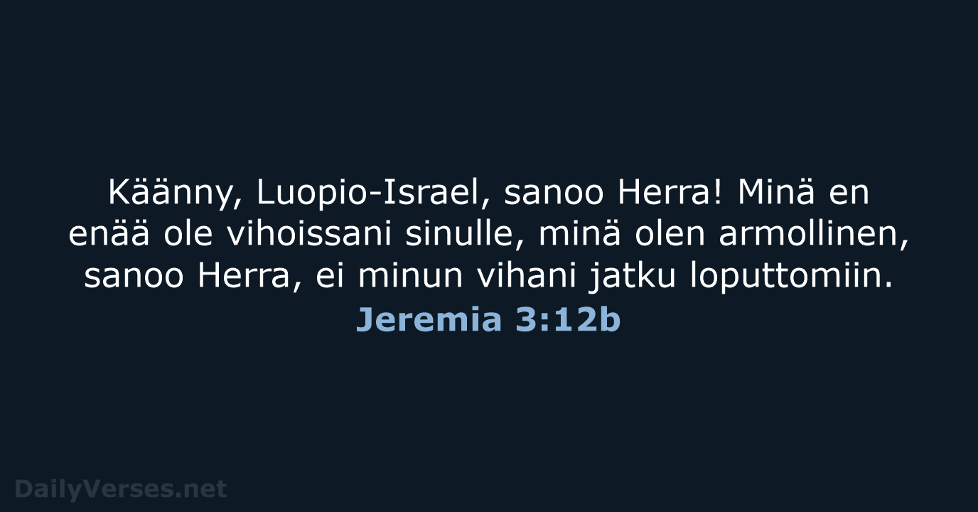 Jeremia 3:12b - KR92