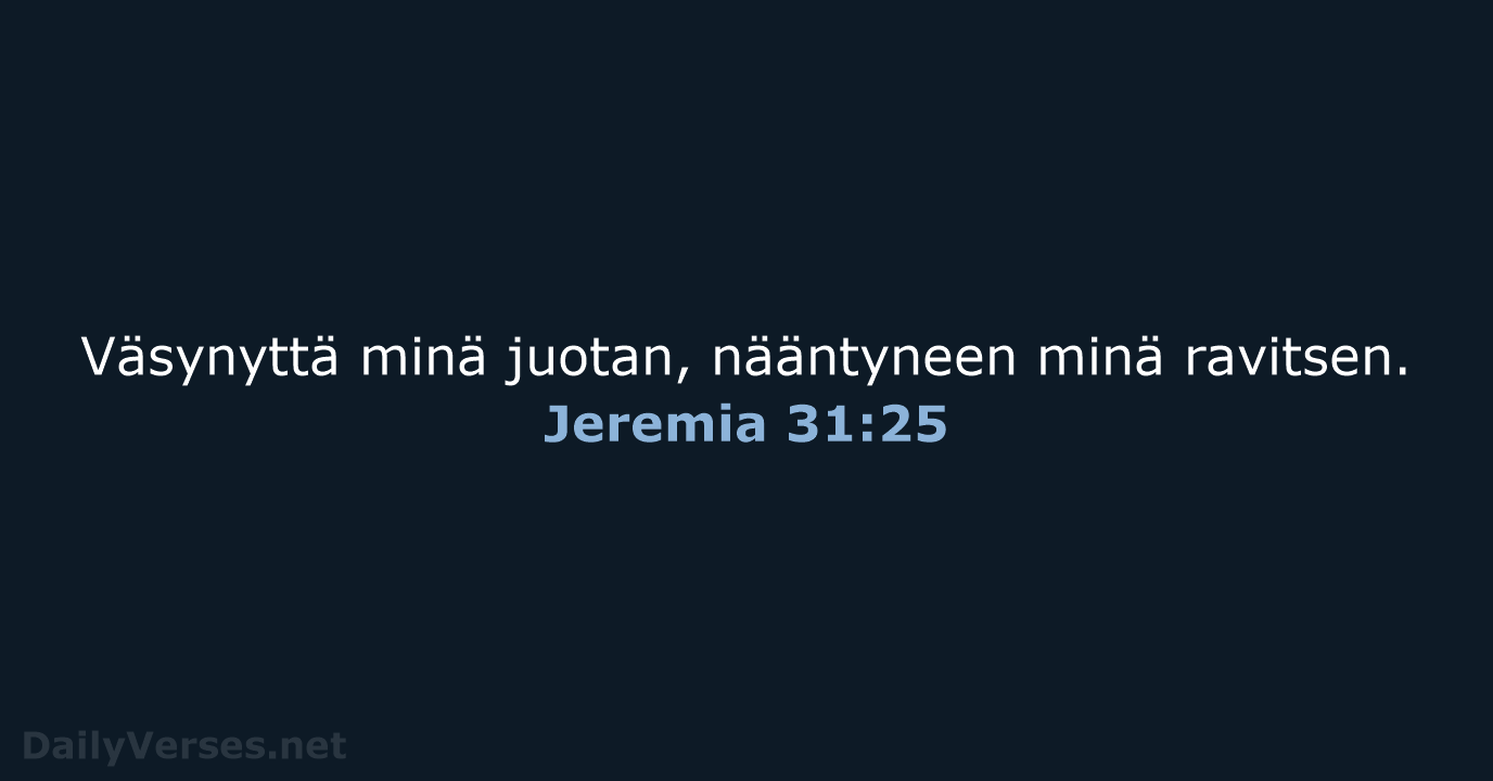 Jeremia 31:25 - KR92