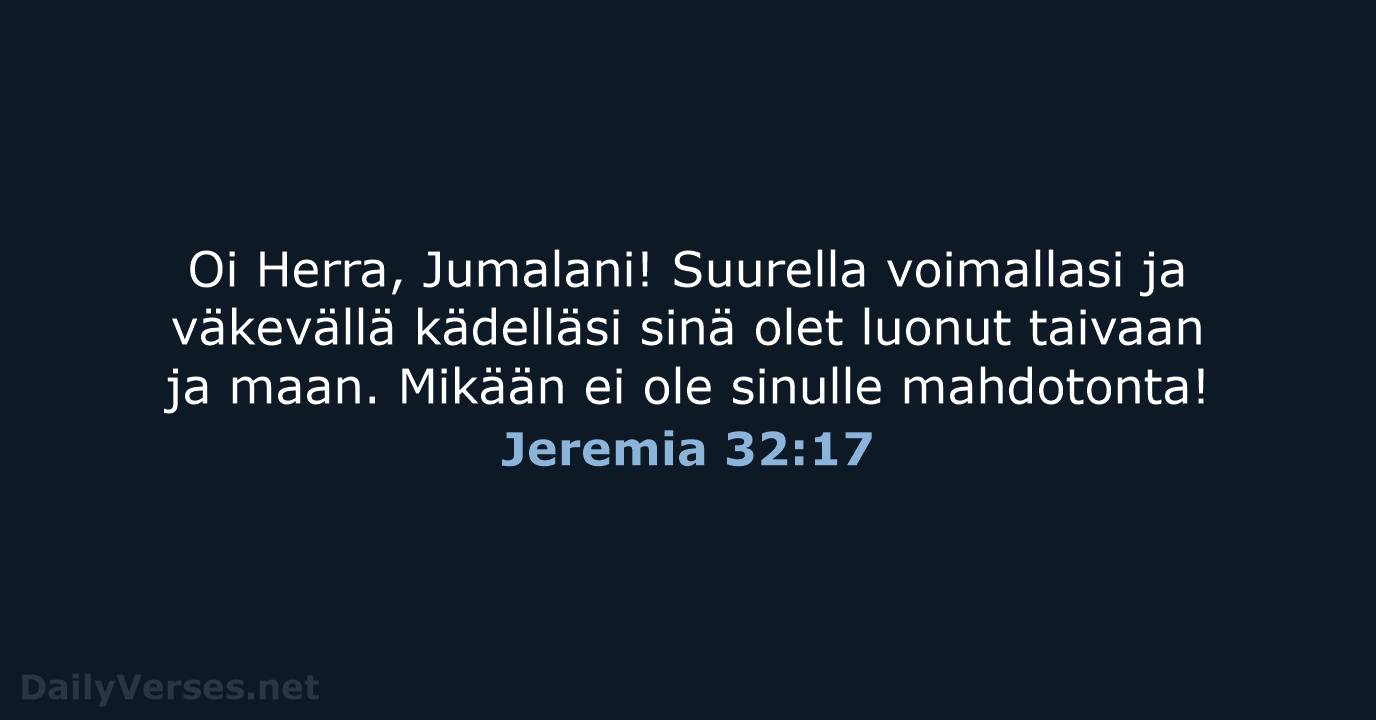 Jeremia 32:17 - KR92