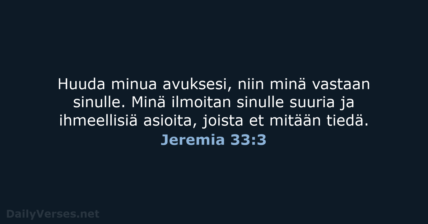 Jeremia 33:3 - KR92