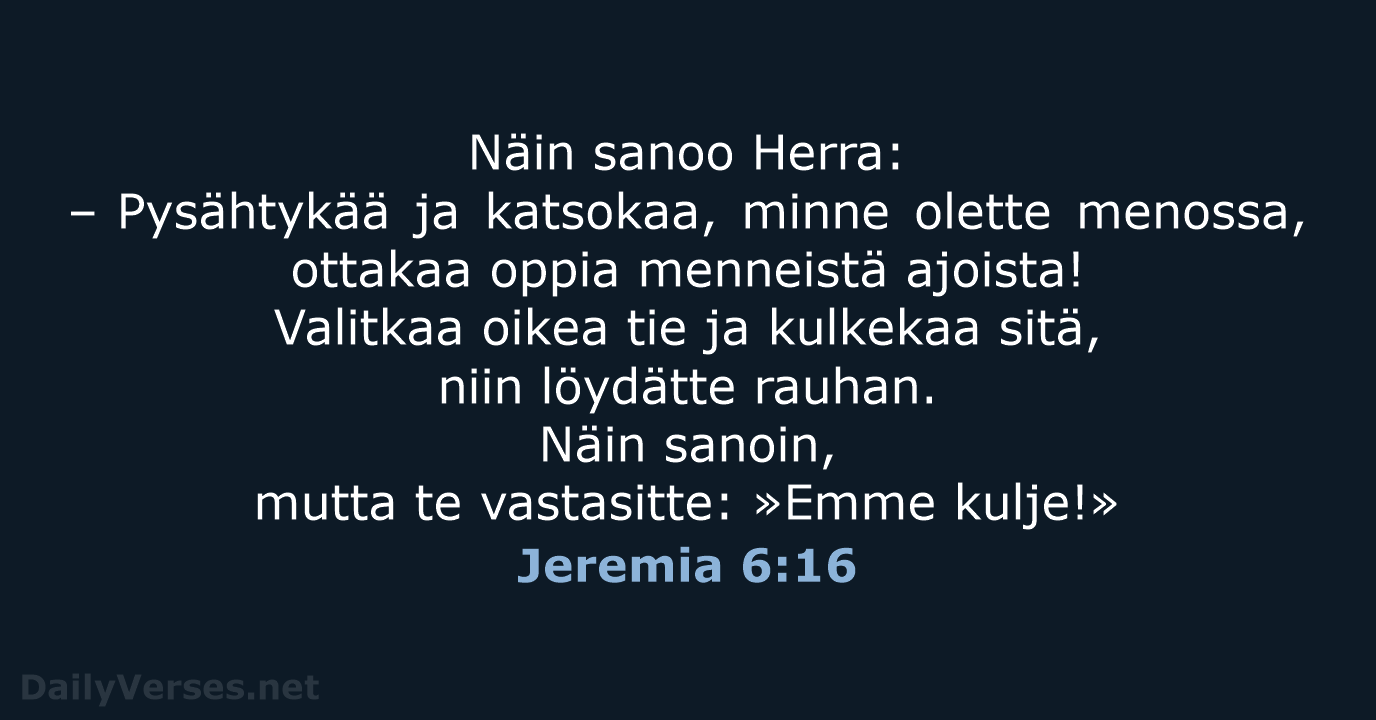 Jeremia 6:16 - KR92