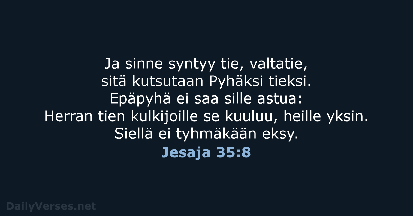 Jesaja 35:8 - KR92