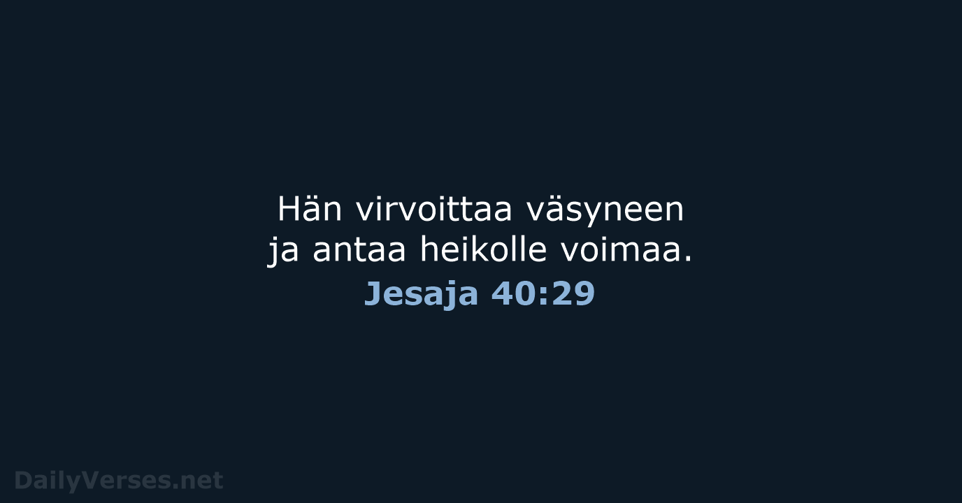 Jesaja 40:29 - KR92