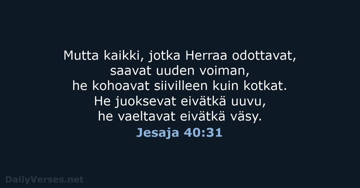 Jesaja 40:31 - KR92