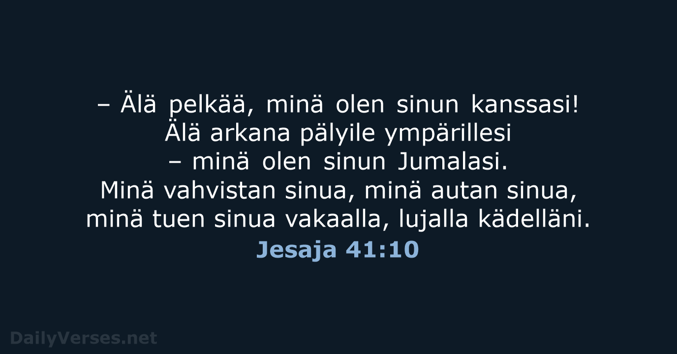 Jesaja 41:10 - KR92