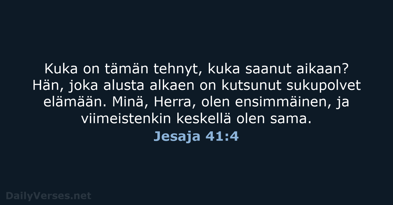 Jesaja 41:4 - KR92