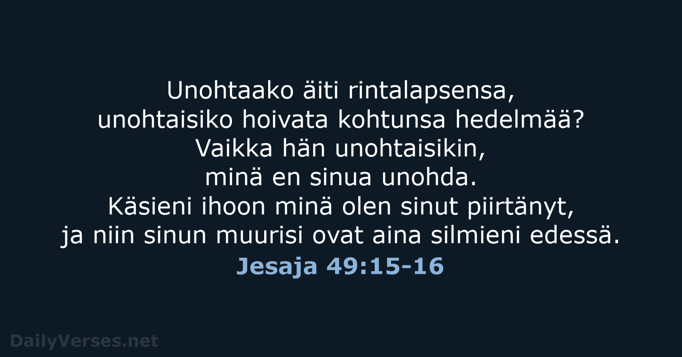 Jesaja 49:15-16 - KR92