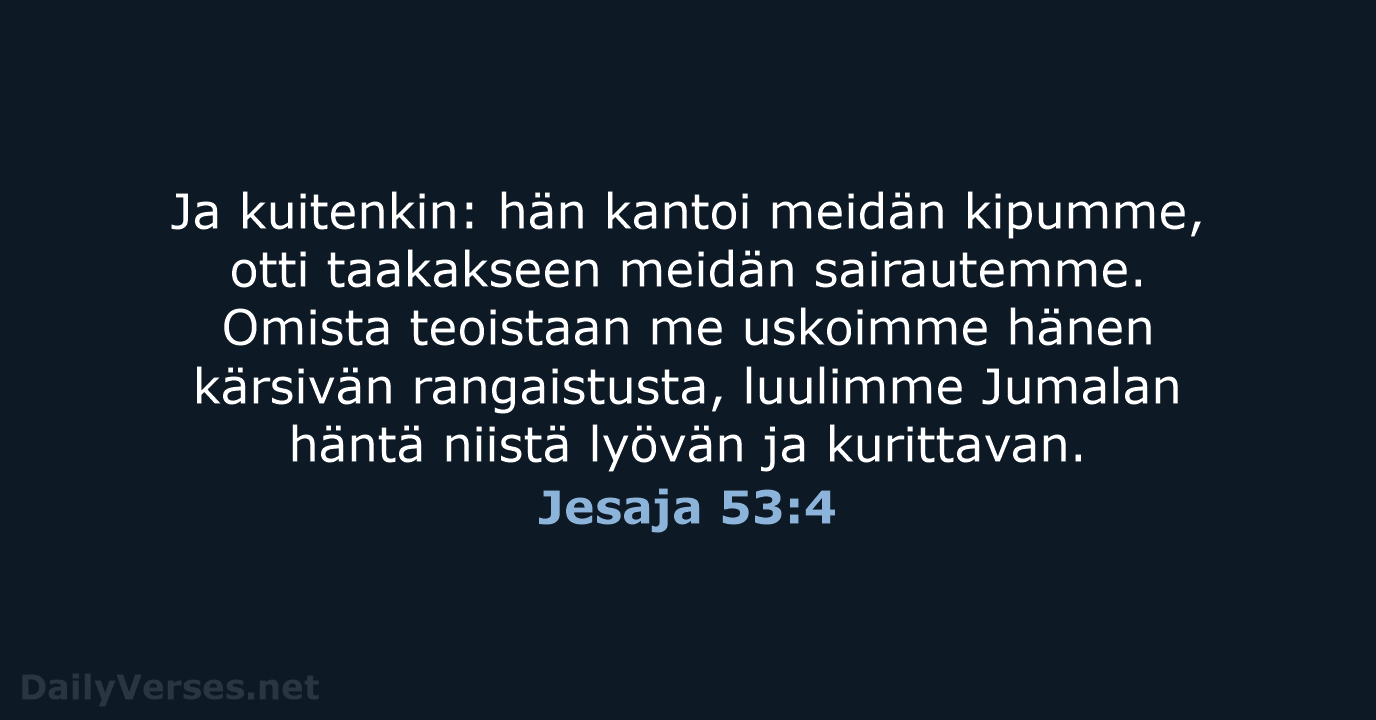 Jesaja 53:4 - KR92