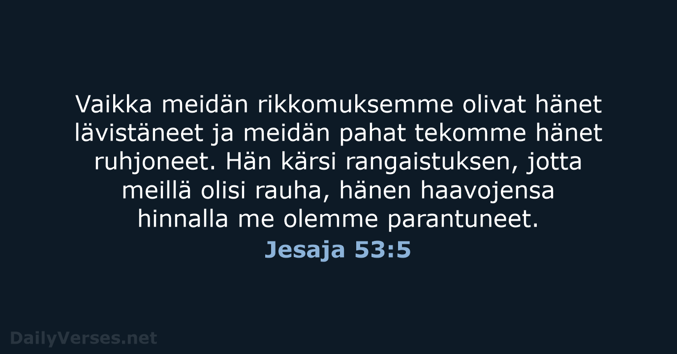 Jesaja 53:5 - KR92