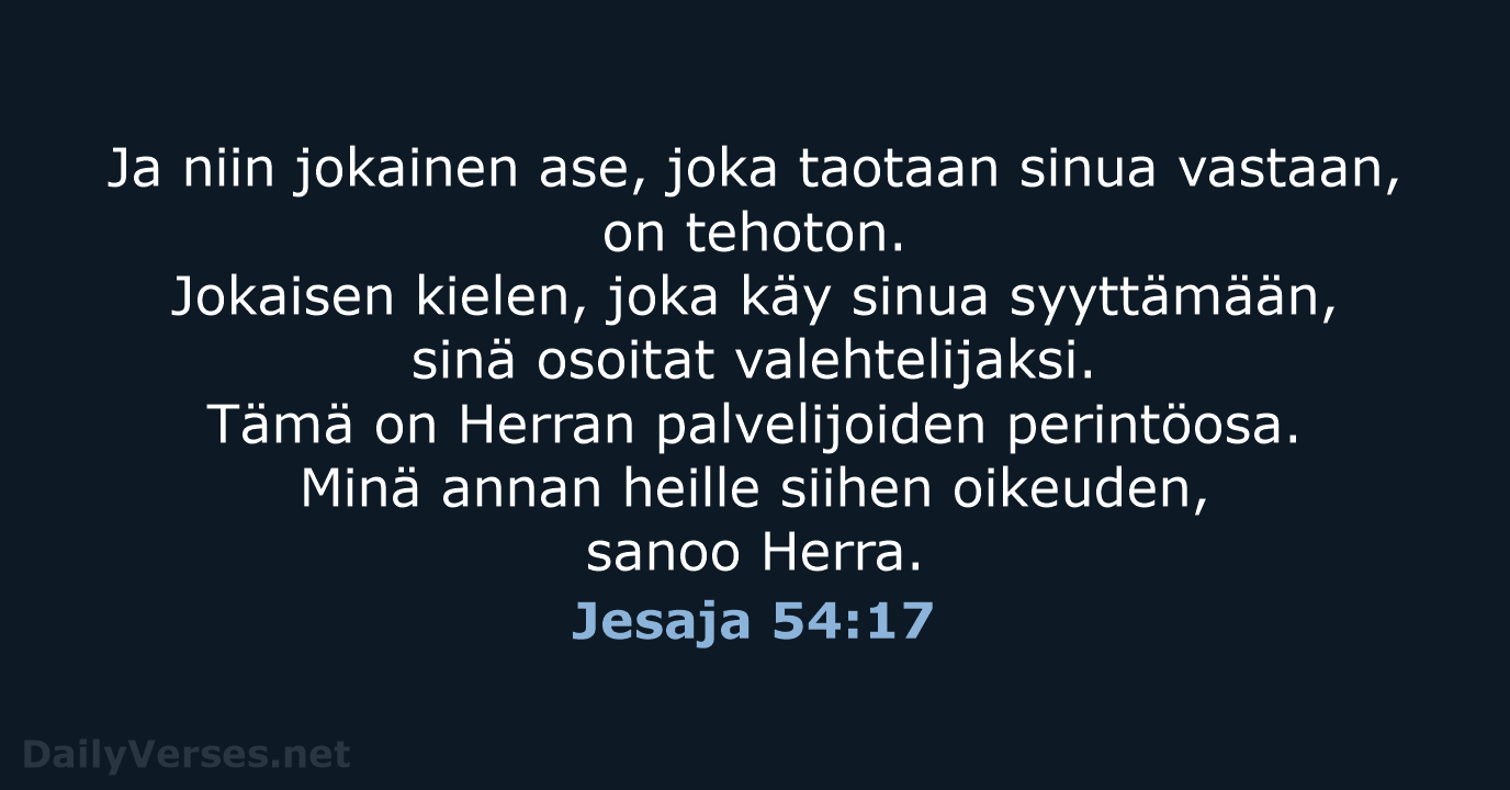 Jesaja 54:17 - KR92