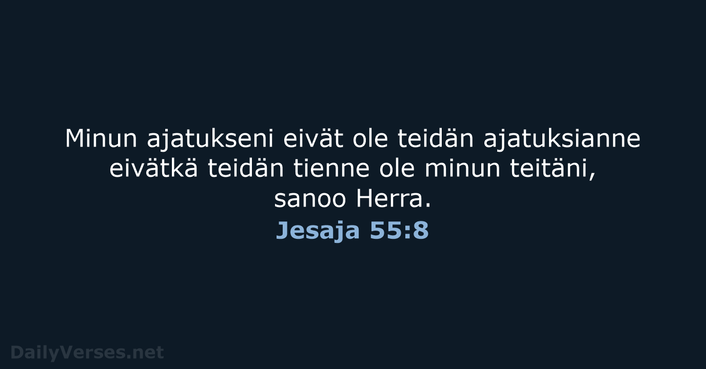 Jesaja 55:8 - KR92